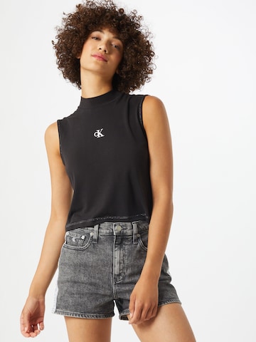 Calvin Klein Jeans Top - fekete: elől