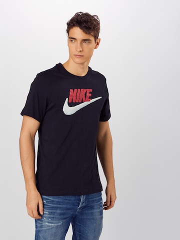 Nike Sportswear Regular Fit T-Shirt 'Brand Mark' in Schwarz: predná strana