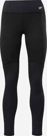 Reebok - Skinny Pantalón deportivo 'Pure Move' en negro: frente