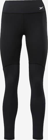 Reebok Sport Skinny Παντελόνι φόρμας 'Pure Move' σε μαύρο: μπροστά