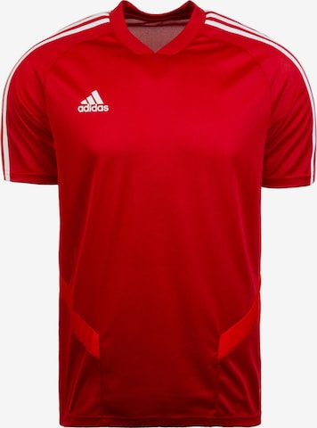 T-Shirt fonctionnel 'Tiro 19' ADIDAS SPORTSWEAR en rouge : devant