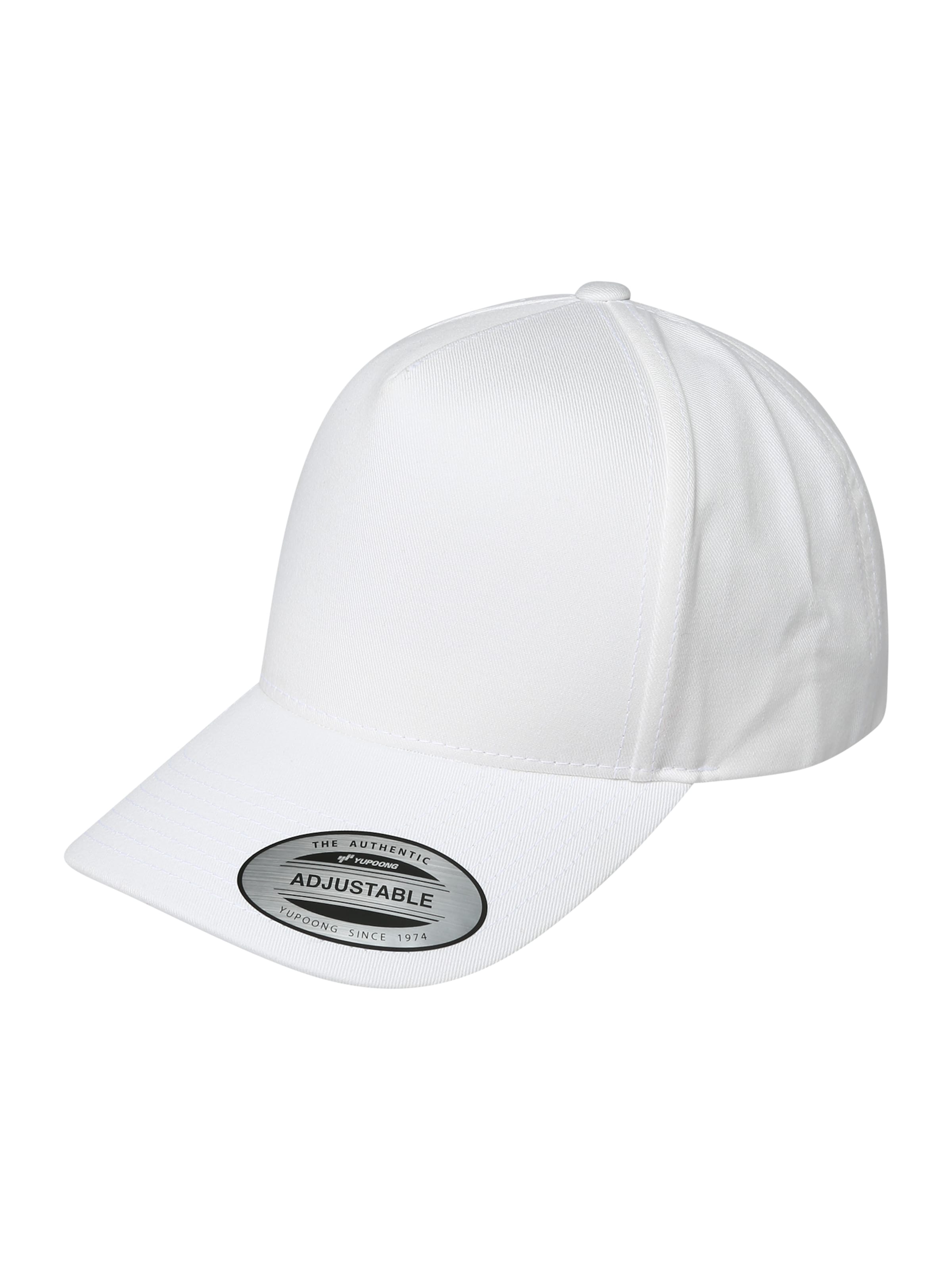 Casquette Flexfit en blanc : devant