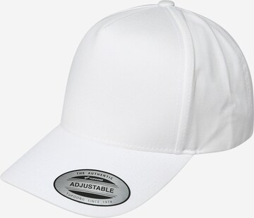 Cappello da baseball di Flexfit in bianco: frontale