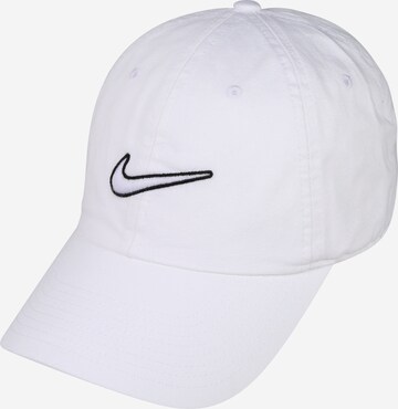 Cappello da baseball 'Essentials Heritage' di Nike Sportswear in bianco: frontale