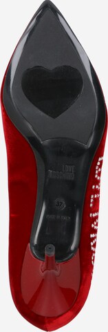 Escarpins Love Moschino en rouge