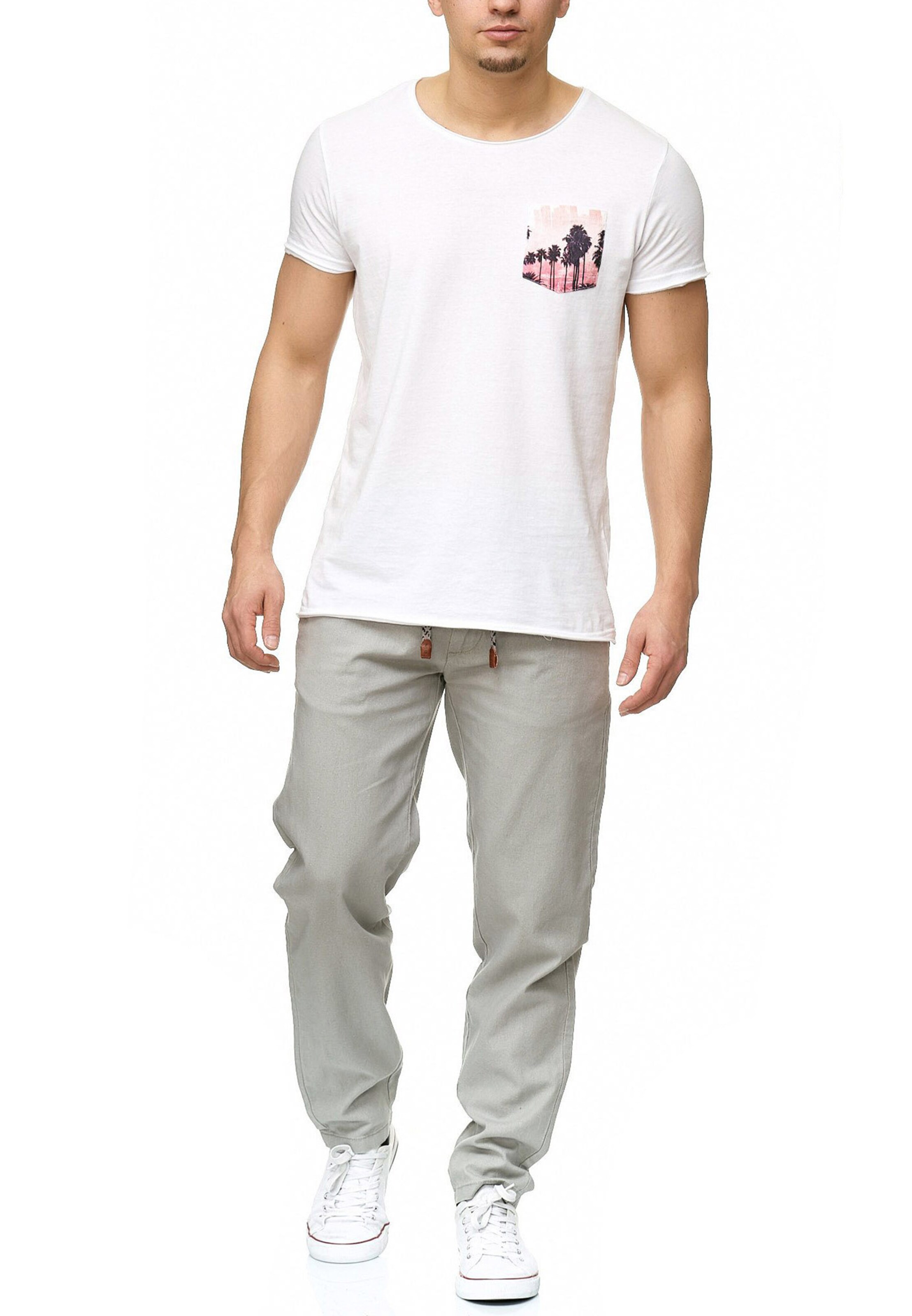 INDICODE JEANS Regular Chino 'Veneto' in Grijs