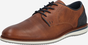 BULLBOXER Lace-Up Shoes in Brown: front