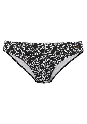 LASCANA Bikinibroek 'Meadow' in Zwart: voorkant