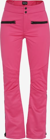 Slimfit Pantaloni outdoor de la CHIEMSEE pe roz: față