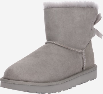 UGG Snow Boots 'Mini Bailey Bow II' in Grey: front