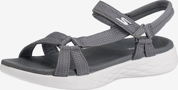 Sandale trekking 'On-The-Go 600' de la SKECHERS pe gri: față