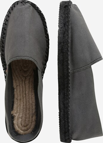 Espadrilles 'Le Noir' espadrij l´originale en gris : sur le côté