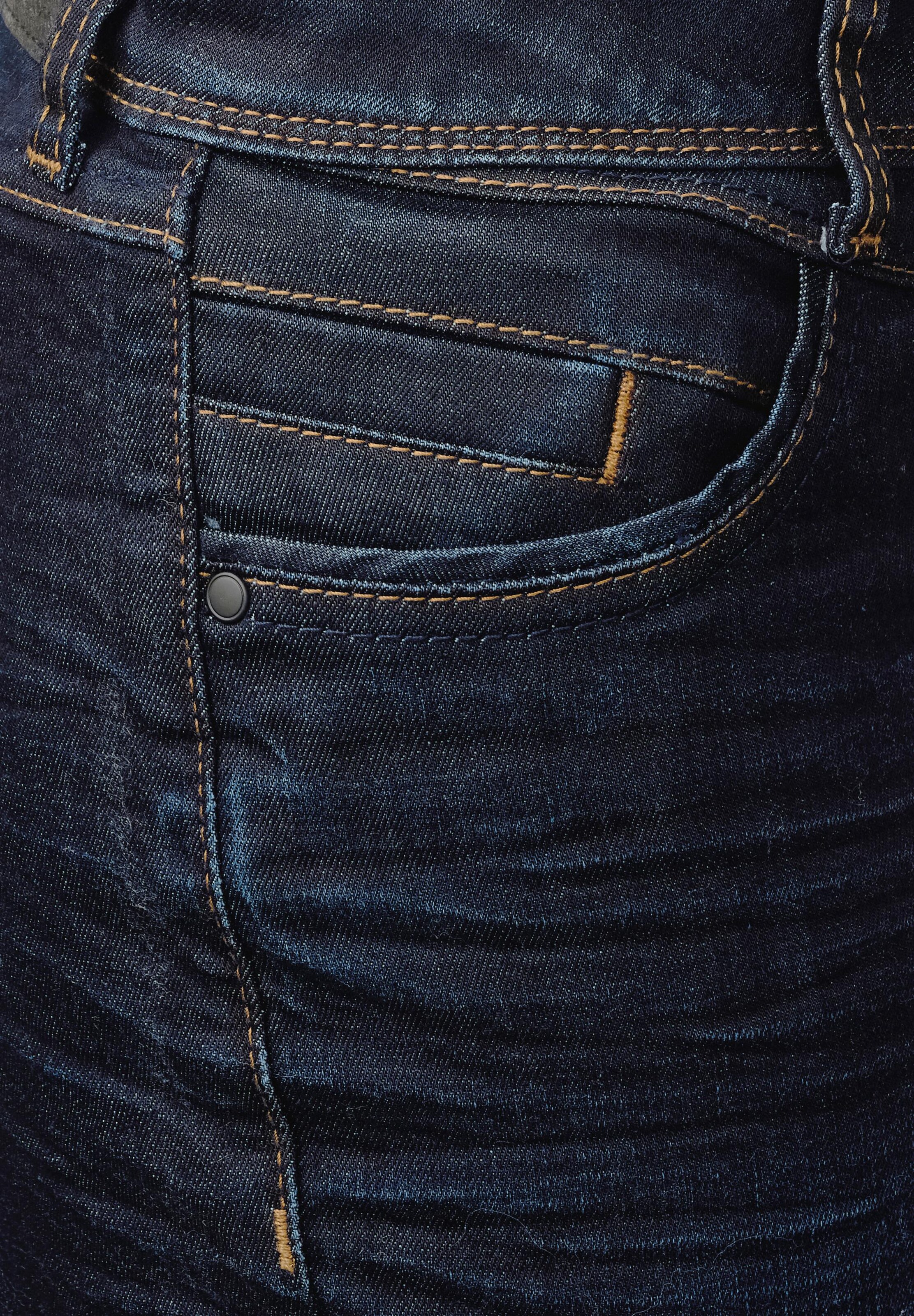Frauen Jeans STREET ONE Washed Casual Fit Denim Jane in Blau - FM89028
