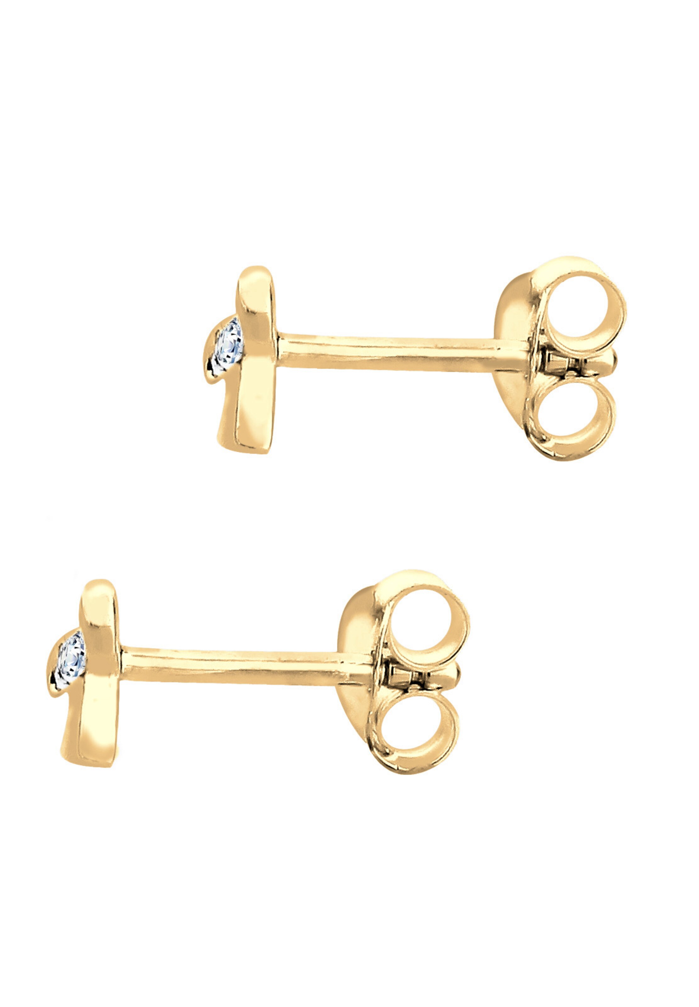 Elli DIAMONDS Earrings 'Schleife' in Gold