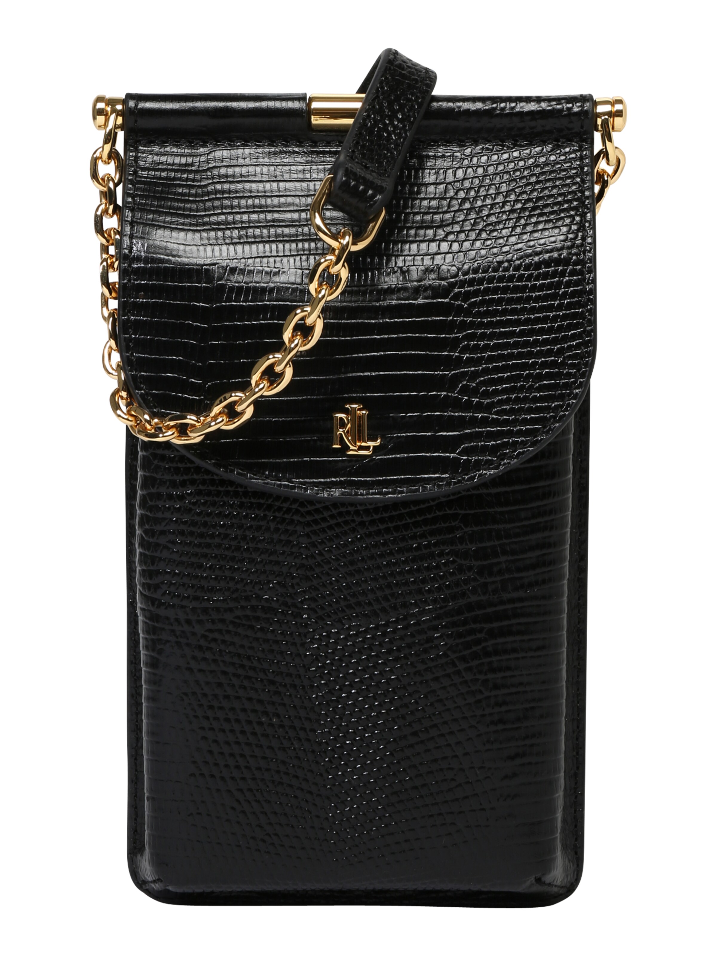 Lauren Ralph Lauren - Schoudertas 'phone bag-mini' in de kleur Zwart