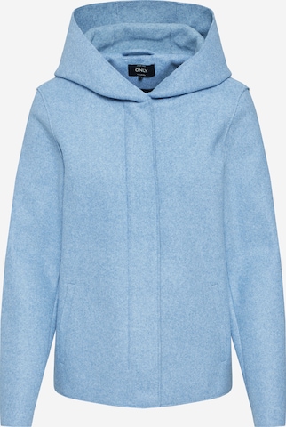 ONLY Between-Season Jacket 'ONLSIRI BONDED HOOD JACKET' in Blue: front