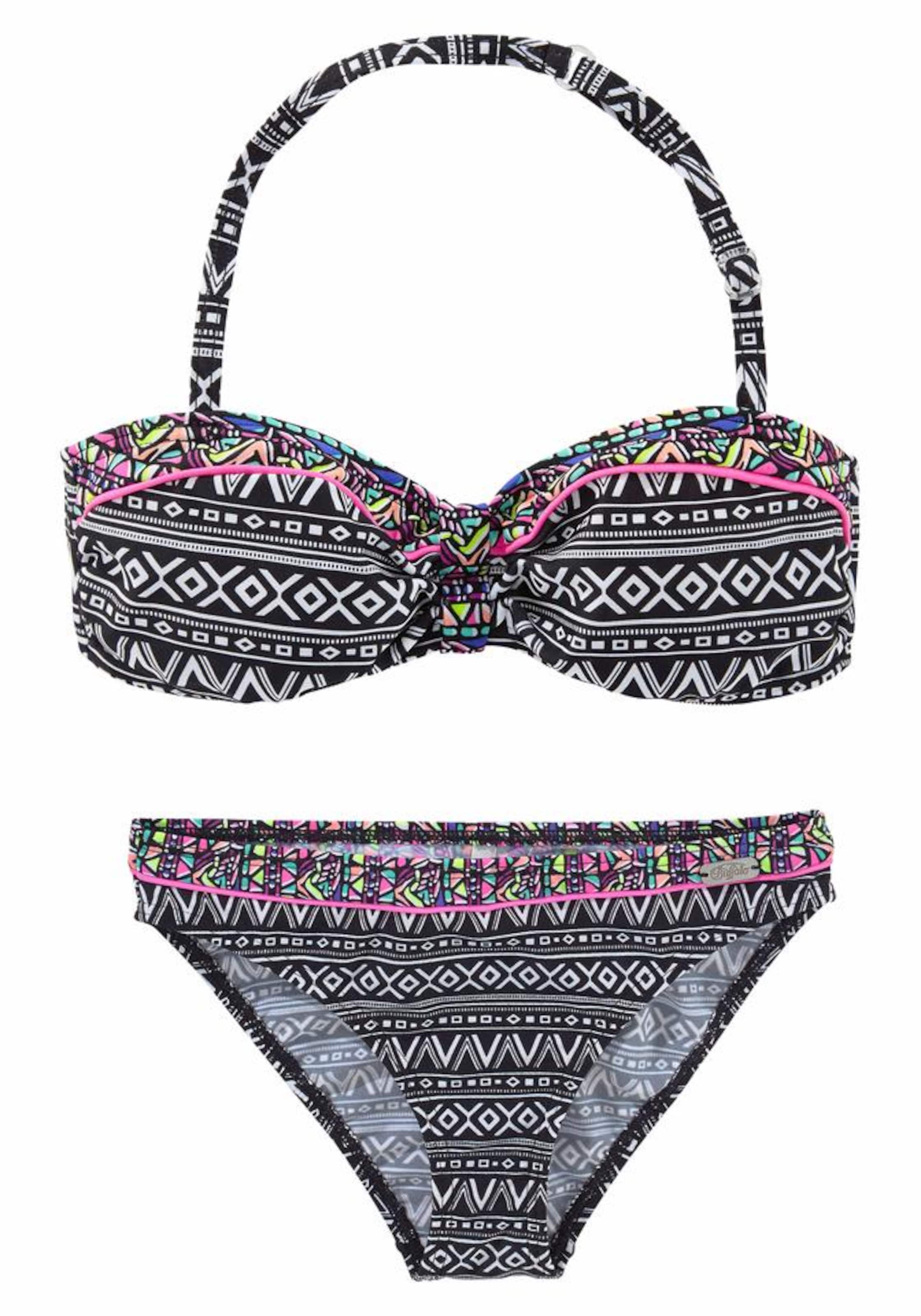 BUFFALO Bandeau Bikini in Black: front