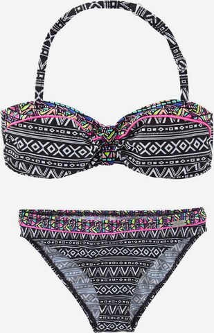 BUFFALO Bandeau Bandeau-Bikini in Schwarz: predná strana