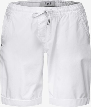 CECIL Pants 'Jessy' in White: front