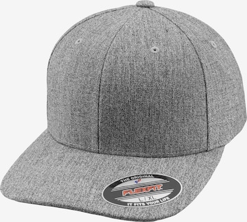 Cappello da baseball 'Plain Span' di Flexfit in grigio: frontale