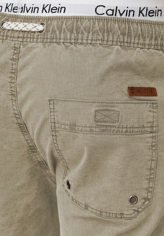 INDICODE JEANS Regular Shorts 'Stoufville' in Beige