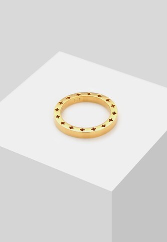 ELLI Ring Kreuz, Cut-Out in Gold