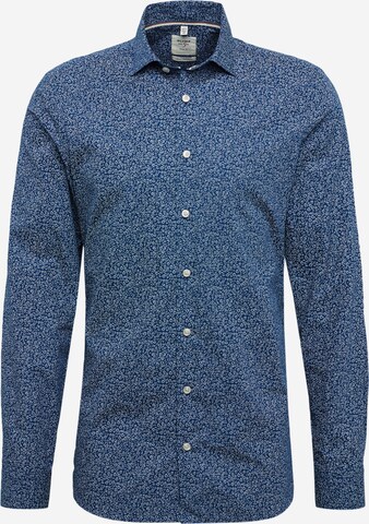 Coupe slim Chemise 'Level 5' OLYMP en bleu : devant