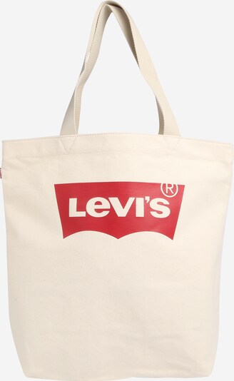LEVI'S ® Shoppingväska i ecru / röd, Produktvy