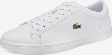 LACOSTE Sneaker in White: front