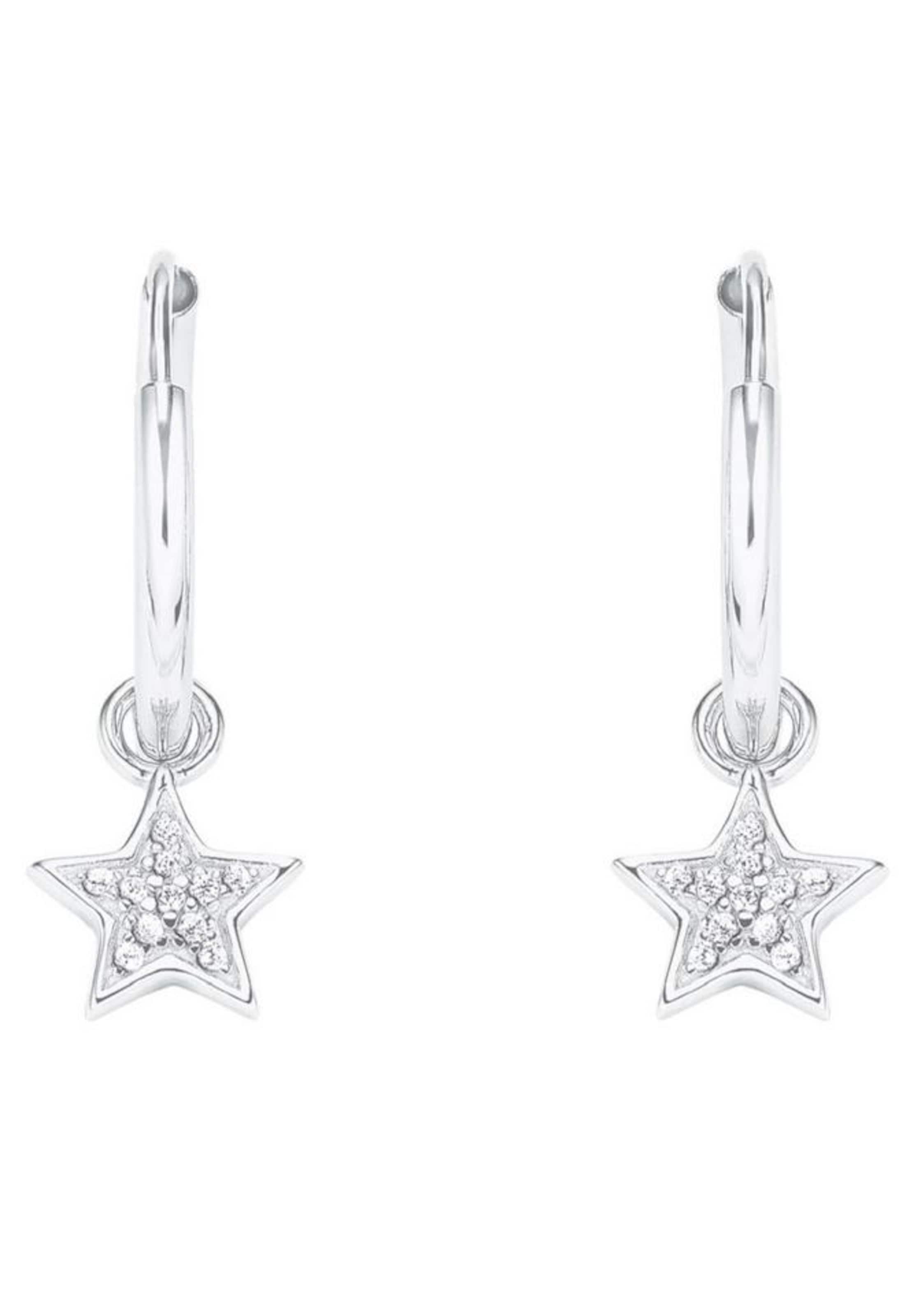 AMOR Creolen in Silber: Vorderseite