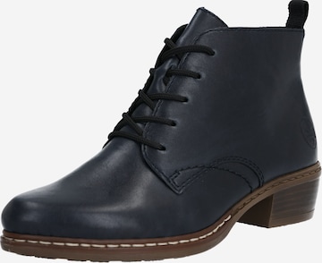 Bottines à lacets Rieker en bleu : devant