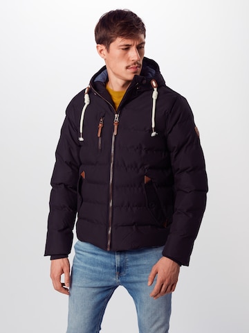 Veste d’hiver 'MJK-CHANDL9A/WS' BRAVE SOUL en noir : devant