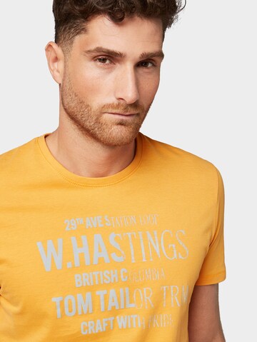 TOM TAILOR Shirt in Orange