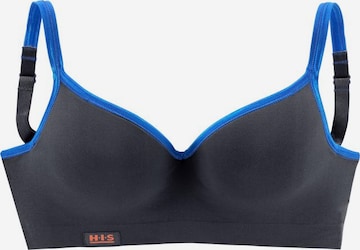 H.I.S Push-up Bra in Blue: front