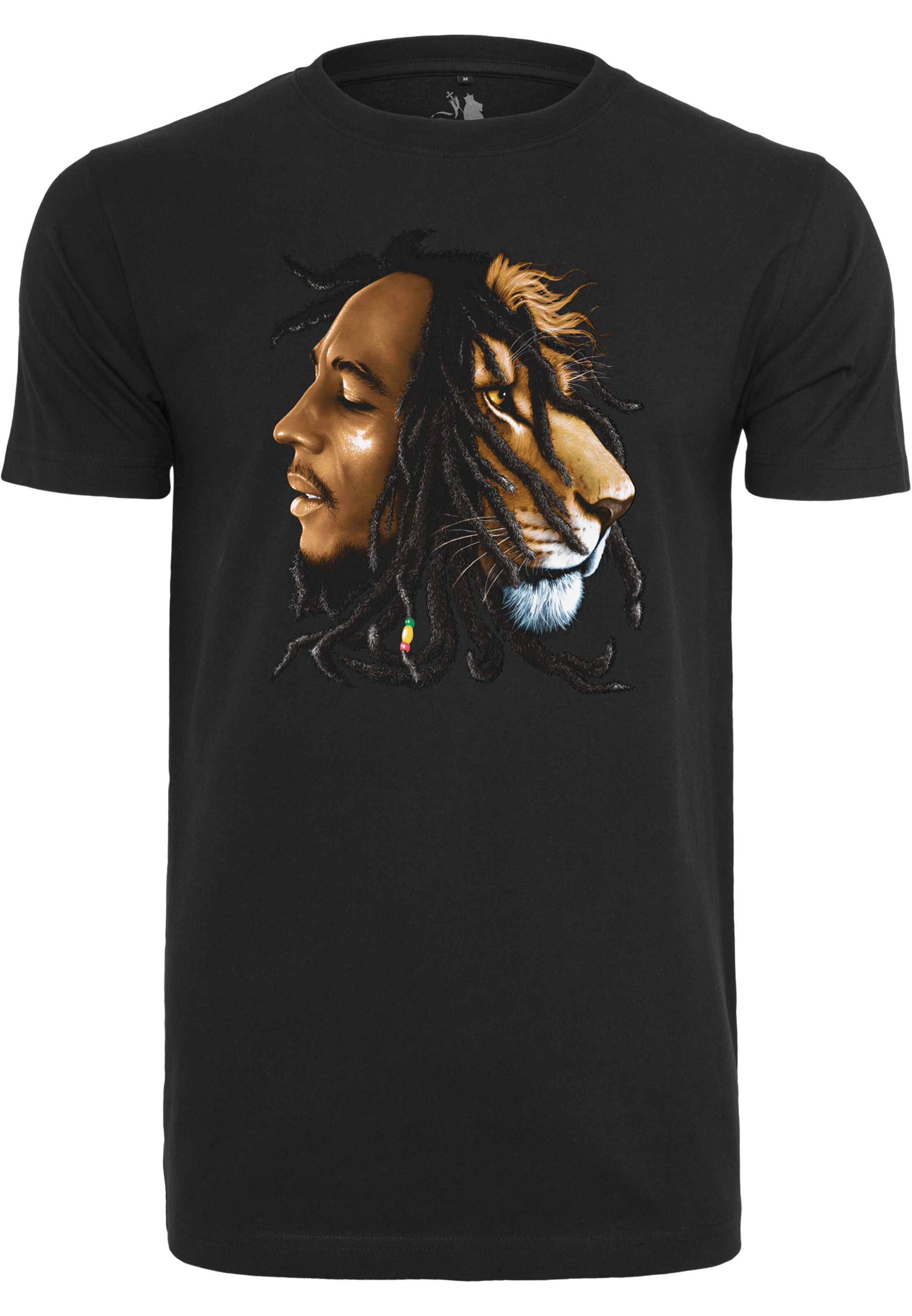 Mister Tee Shirt 'Bob Marley' in Zwart: voorkant
