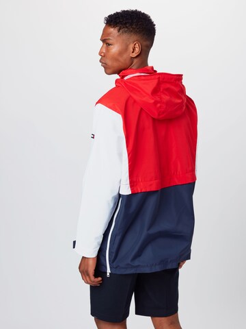 Tommy Jeans Jacke 'Colorblock Popover' in Rot