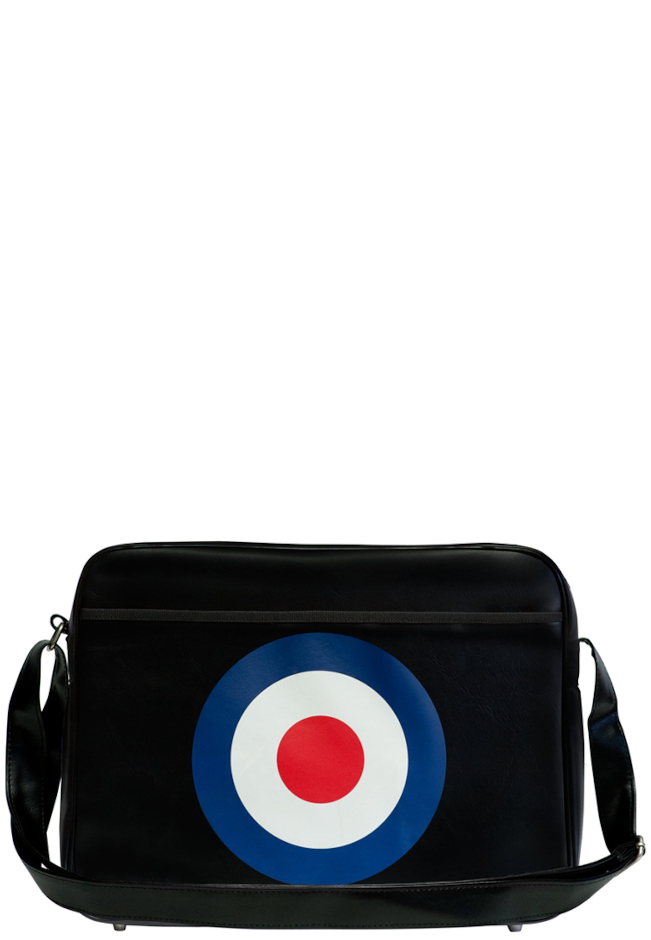 LOGOSHIRT Tasche 'Target' in Schwarz: Vorderseite