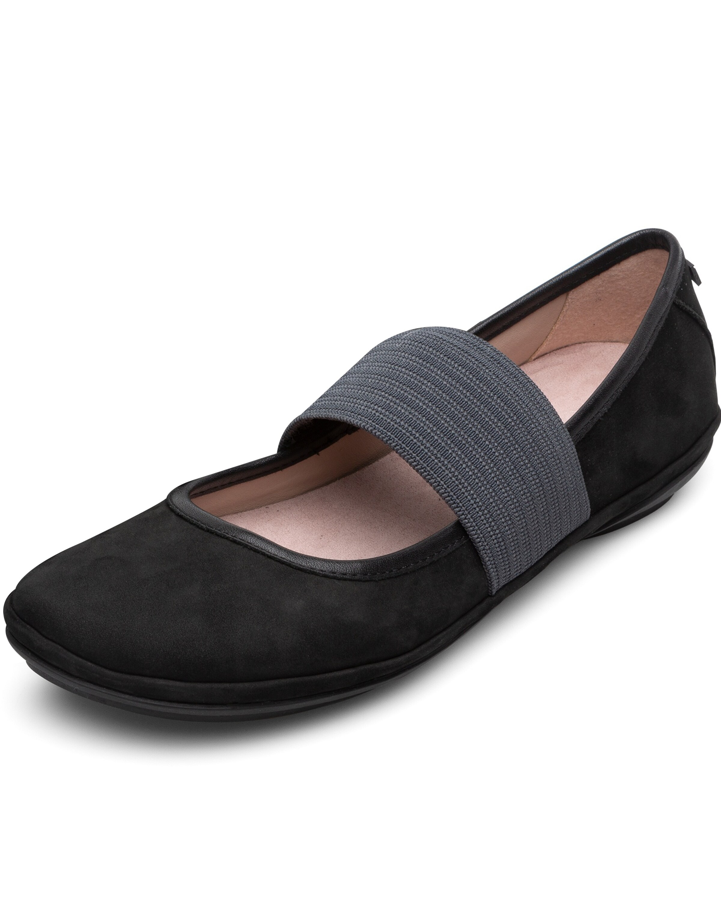CAMPER Riemchenballerina in Schwarz: Vorderseite