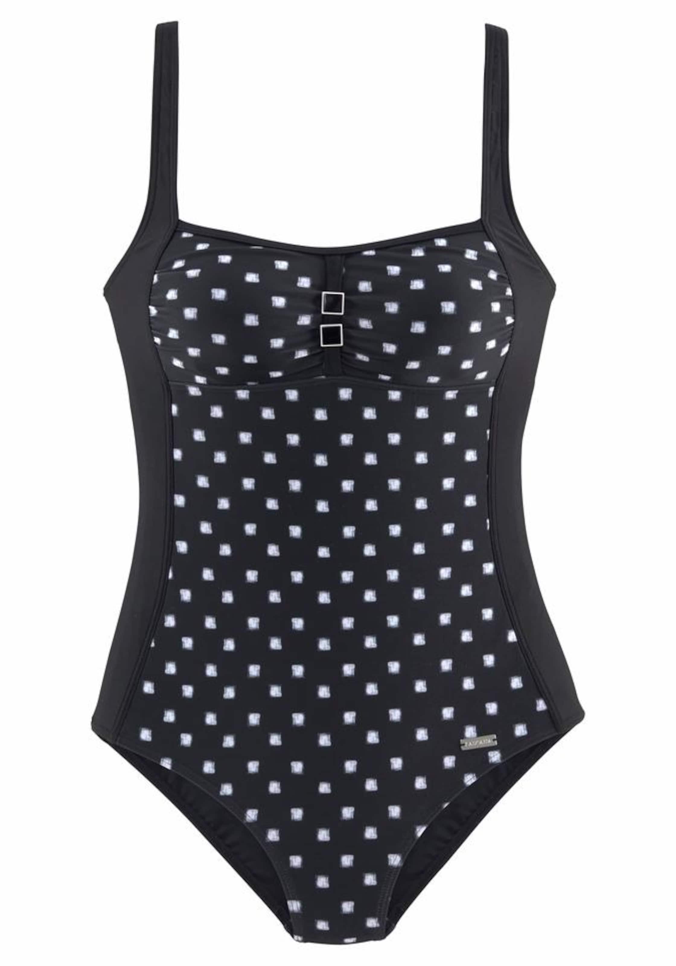 LASCANA Korzet Jednodielne plavky - Čierna: predná strana