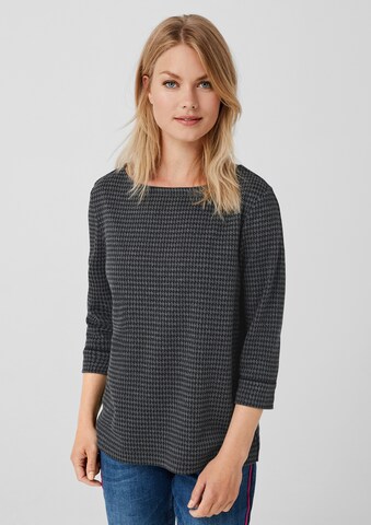 s.Oliver Sweatshirt in Schwarz: predná strana