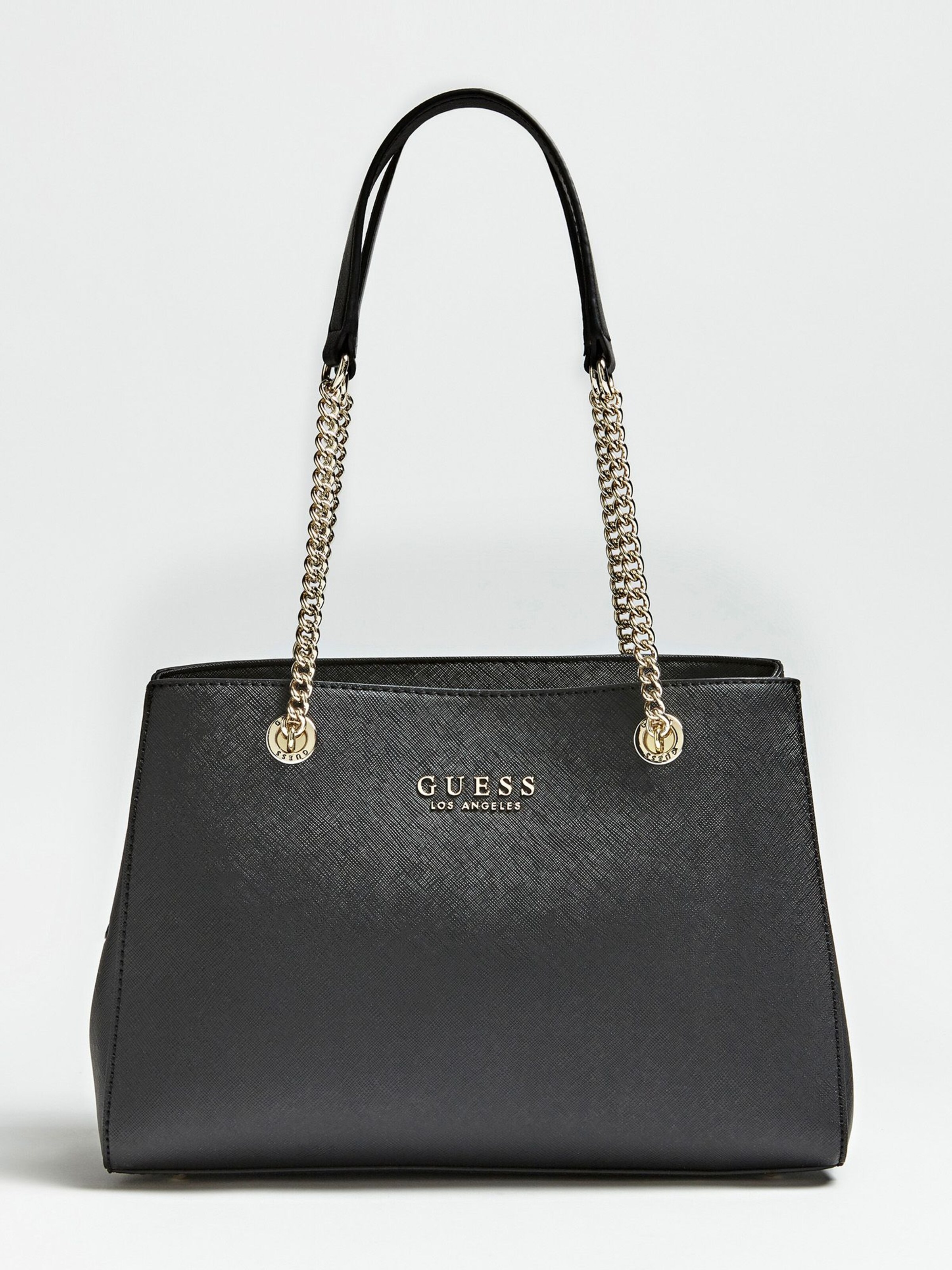 GUESS - Schultertasche 'Robyn' in schwarz