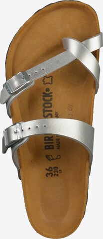BIRKENSTOCK T-Bar Sandals 'Mayari' in Silver