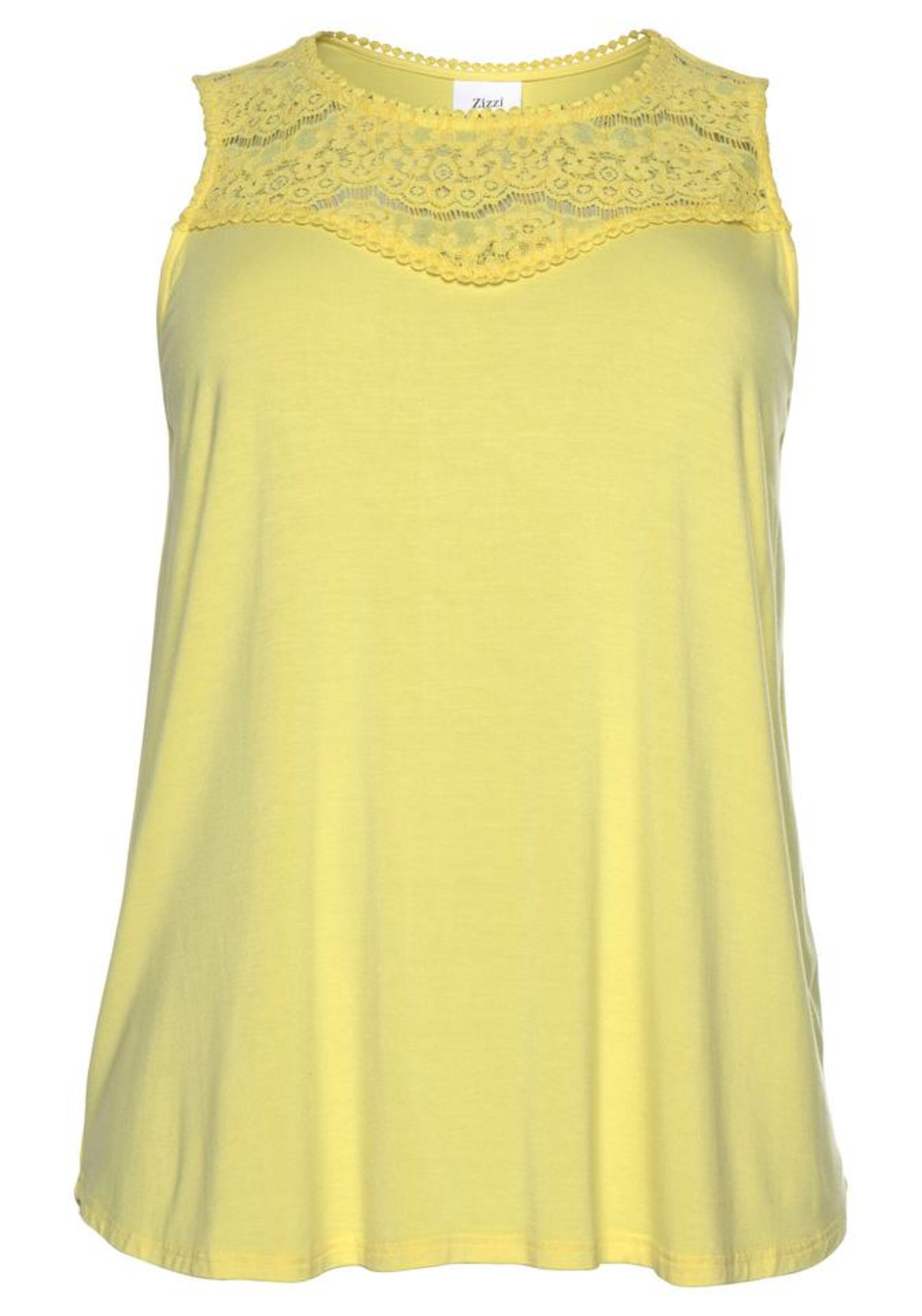 Zizzi - Top in de kleur Geel