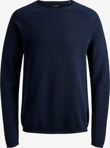 Coupe regular Pull-over 'Hill' JACK & JONES en bleu : devant