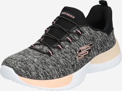 SKECHERS Baskets basses 'DYNAMIGHT - BREAK-THROUGH' en gris / rose / noir, Vue avec produit