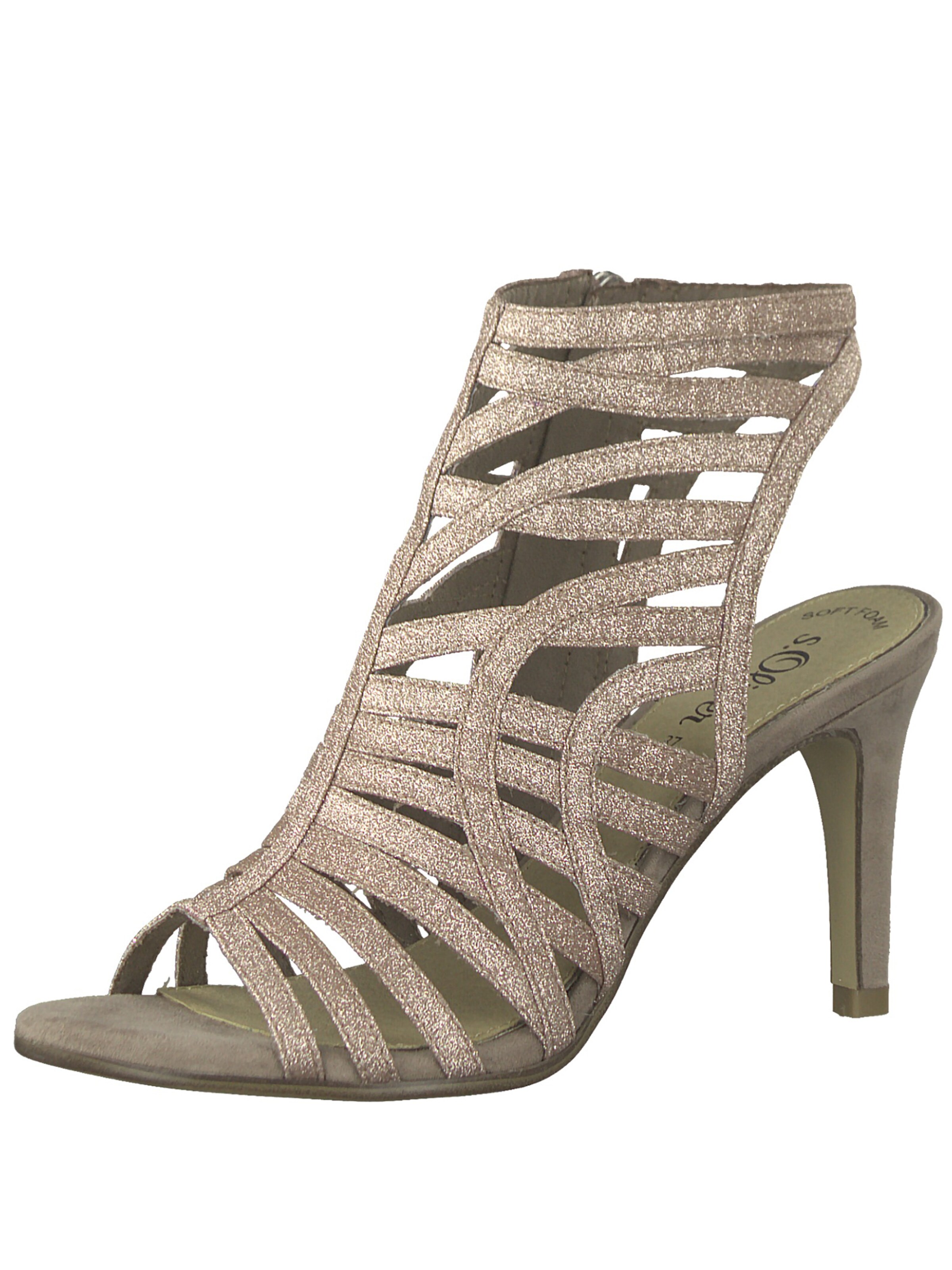 s.Oliver - Sandaal 'Caged Heel' in de kleur Rosa