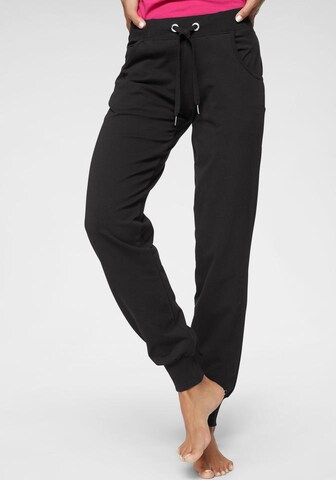 VENICE BEACH Tapered Workout Pants 'Valley' in Black: front