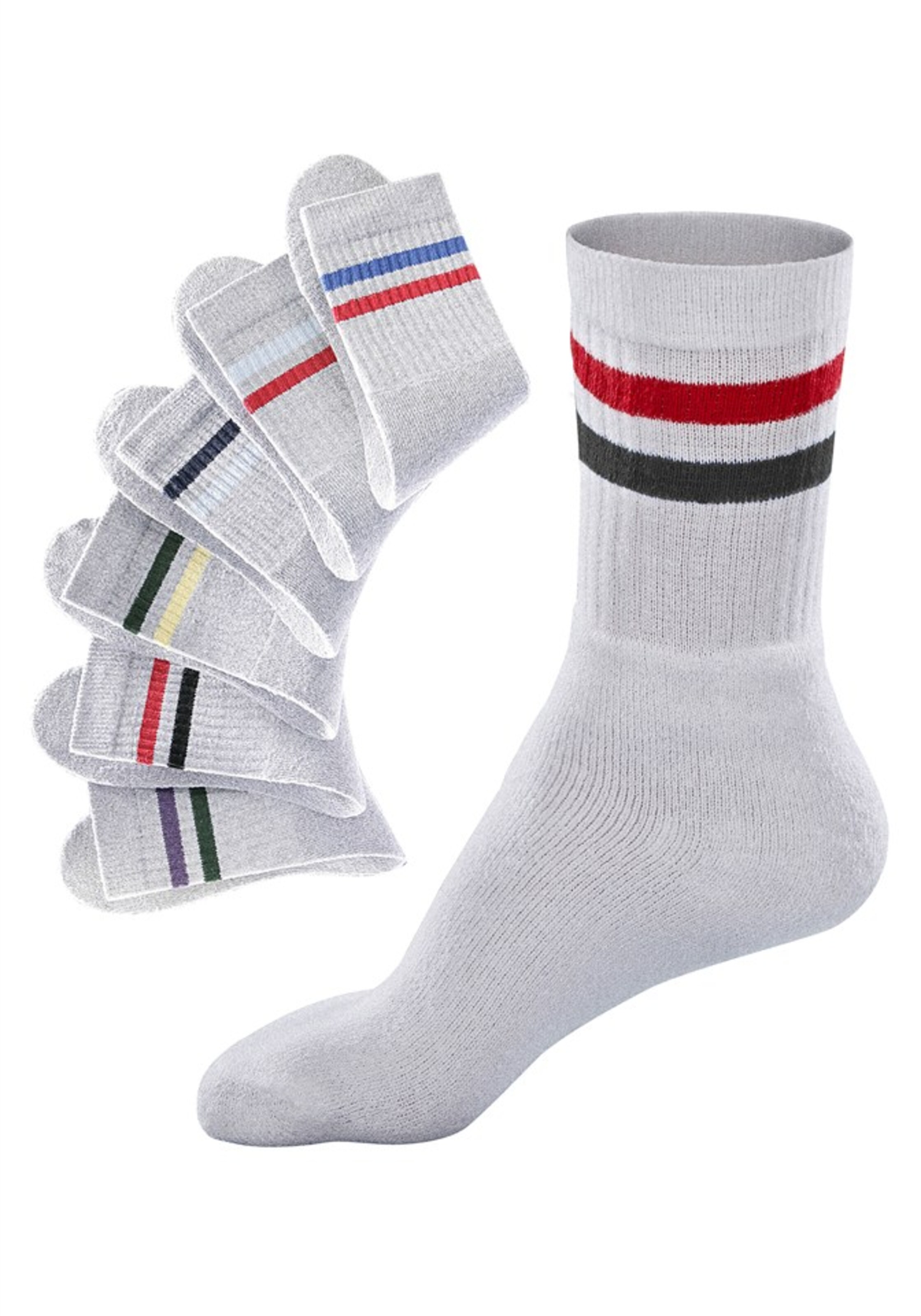 GO IN Socks in Grey: front