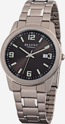 REGENT Analog Watch '11090313' in Grey: front