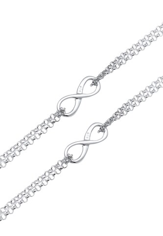 ELLI Armband Infinity, Mutter und Kind in Silber